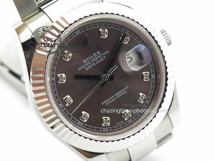 DateJust SS Diam Bracelet II Best SS Edition Maker On BP SA3136 Dial 41mm Gray 0314